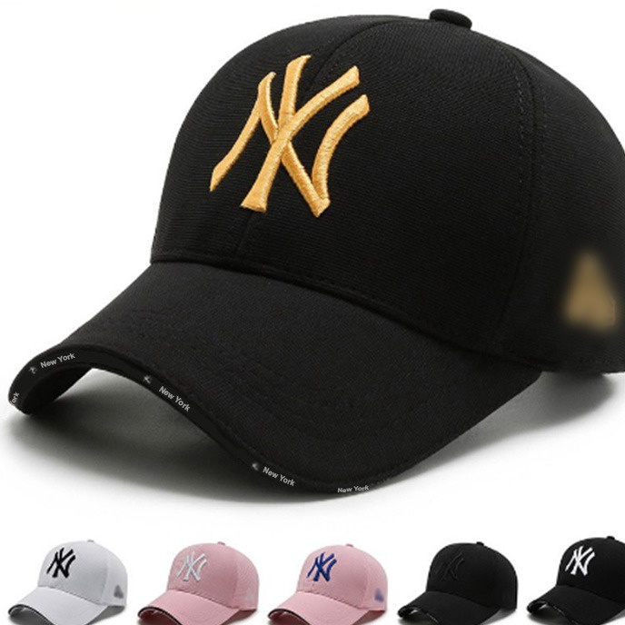 HJ6 Topi Baseball NY Polos Bahan Cotton Topi Baseball NY Topi Distro Topi Baseball Bordir Topi Pria 