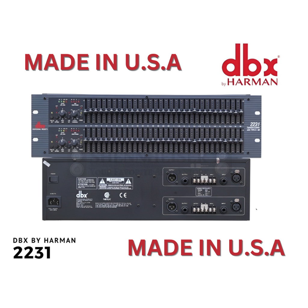 Equalizer DBX 2231 Made In USA / Equaliser DBX 2231 (2x31 Channel) / Equalizer DBX2231 USA 31 Band