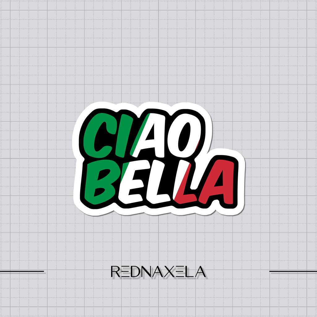 

Stiker Vinyl Stiker Travel Ciao Bella Waterproof Sticker