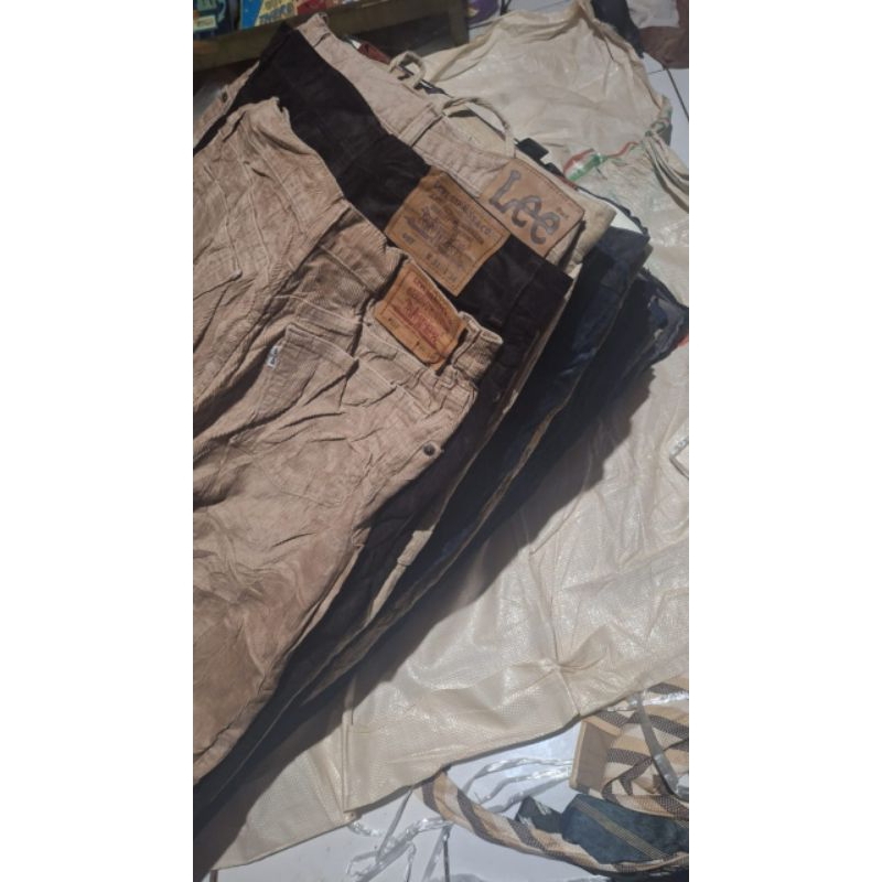 borongan corduroy full brand