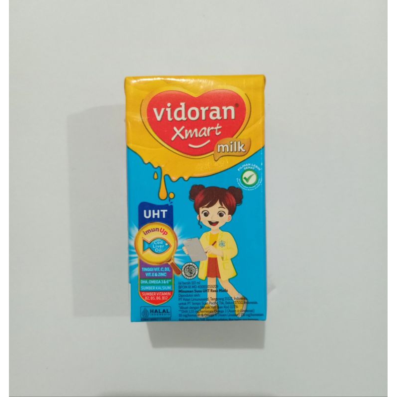 

susu kotak kecil vidoran xmart 110ml rasa madu