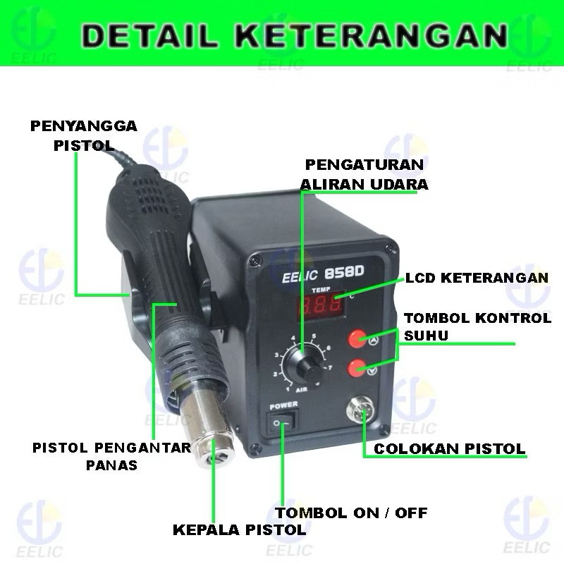 BLOWER SERVICE HP / ELEKTRONIK / LAPTOP Original 100% Elic Fullset