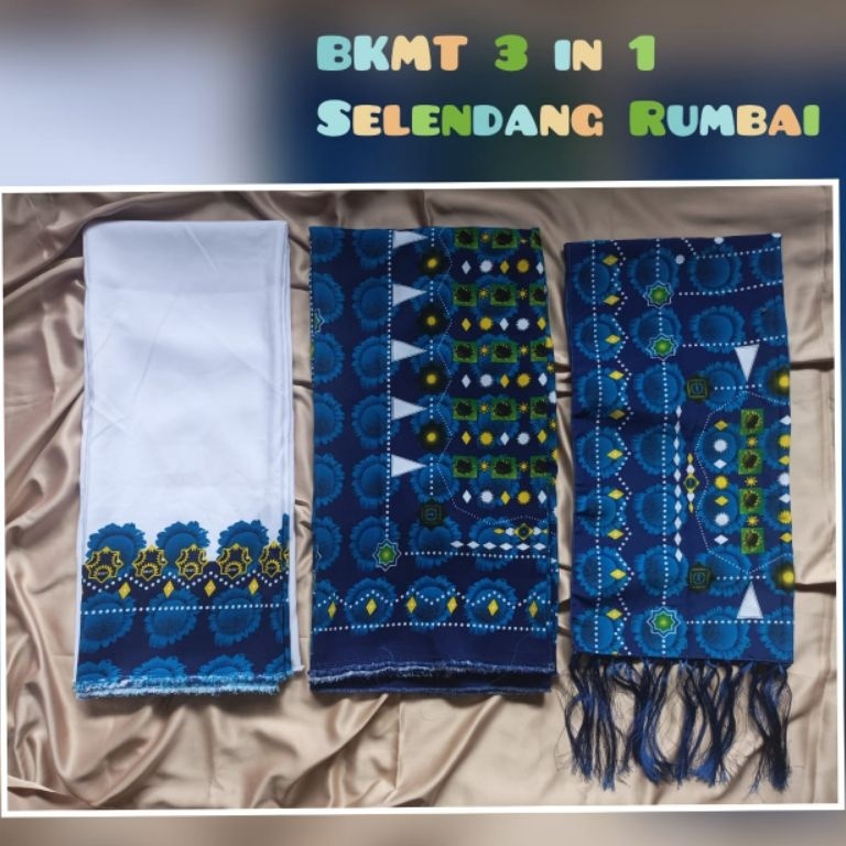 Hot Brand Bahan seragam BKMT nasional Premium 3 in 1 bahan bajurokdn selendang jadi