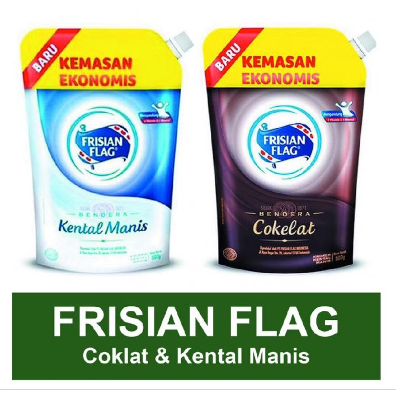 

Frisian Flag susu kental manis 545gr pouch.