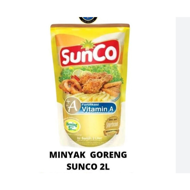

Minyak goreng sunco 2 liter 5X penyaringan