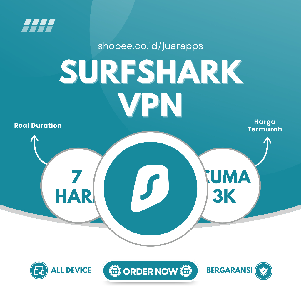 [PROMO] SURFSHARK VPN PREMIUM BERGARANSI