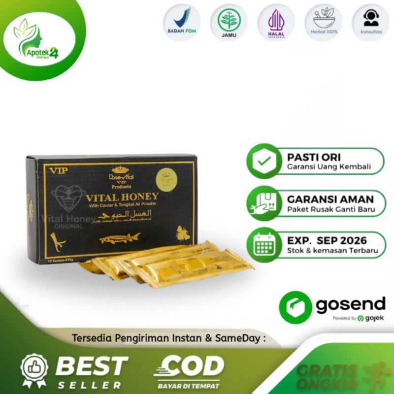 

VIP PRODUCTS VITAL HONEY ORIGINAL 1 BOX 12 SACHET