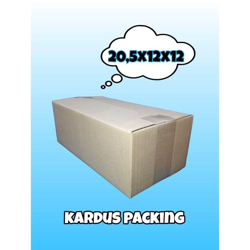 

kardus besar uk 20,5x12x12 kardus polos kardus packing