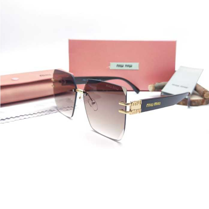 Kacamata Wanita / Kacamata Fashion Hitam MiuMIu 23181 Gratis Cairan and Laps