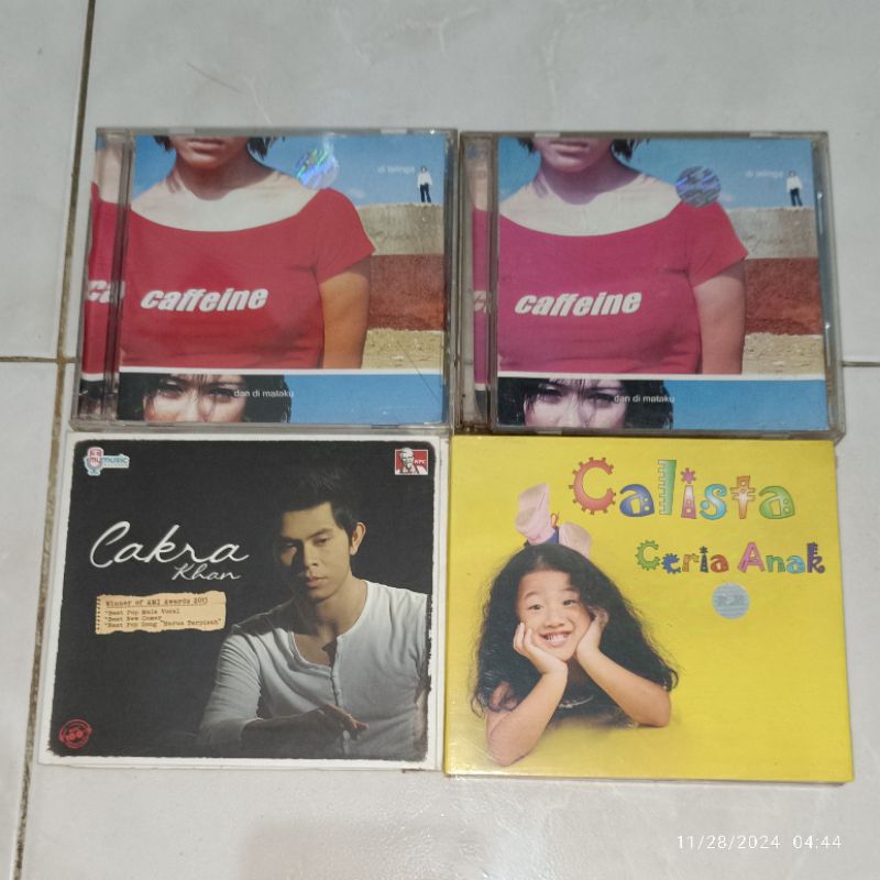 cd Indonesia CAFFEINE-Di telinga dan di mataku (1) / CAFFEINE-Di telinga dan di mataku (2) / CAKRA K