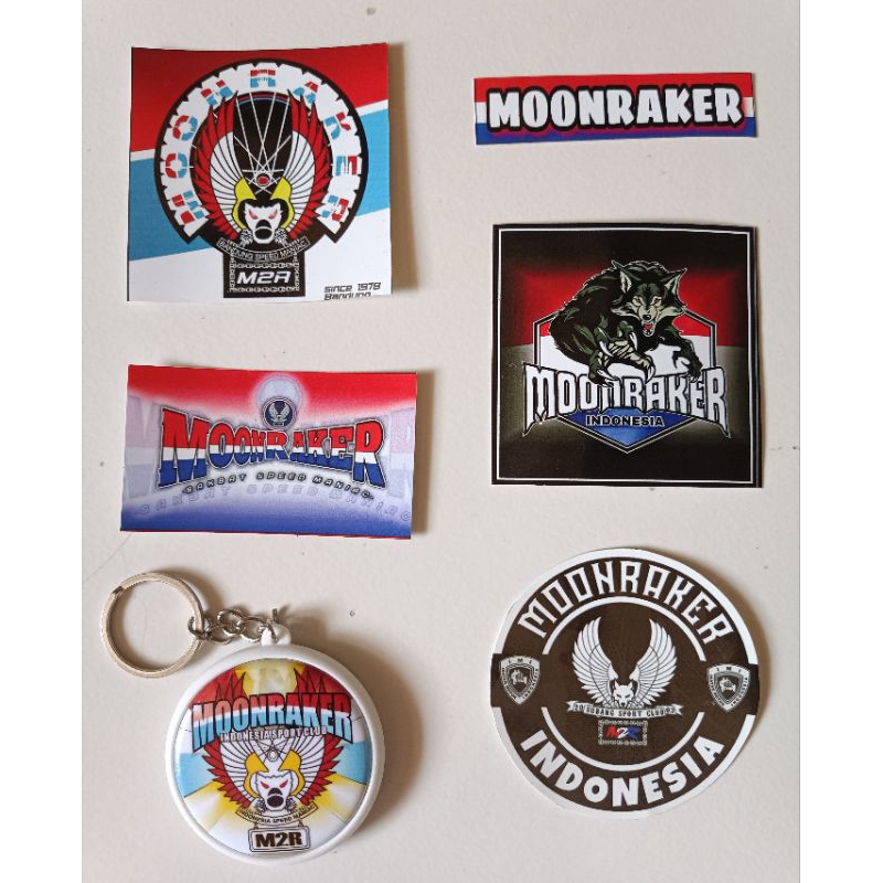 Stiker gantungan moonraker isi 6pcs
