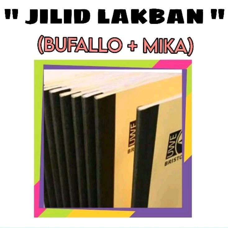 

JILID LAKBAN HITAM LAPISAN BUFALLO+MIKA BENING PLASTIK