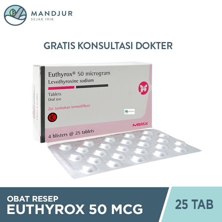 Euthyrox 50 mcg 25 Tablet