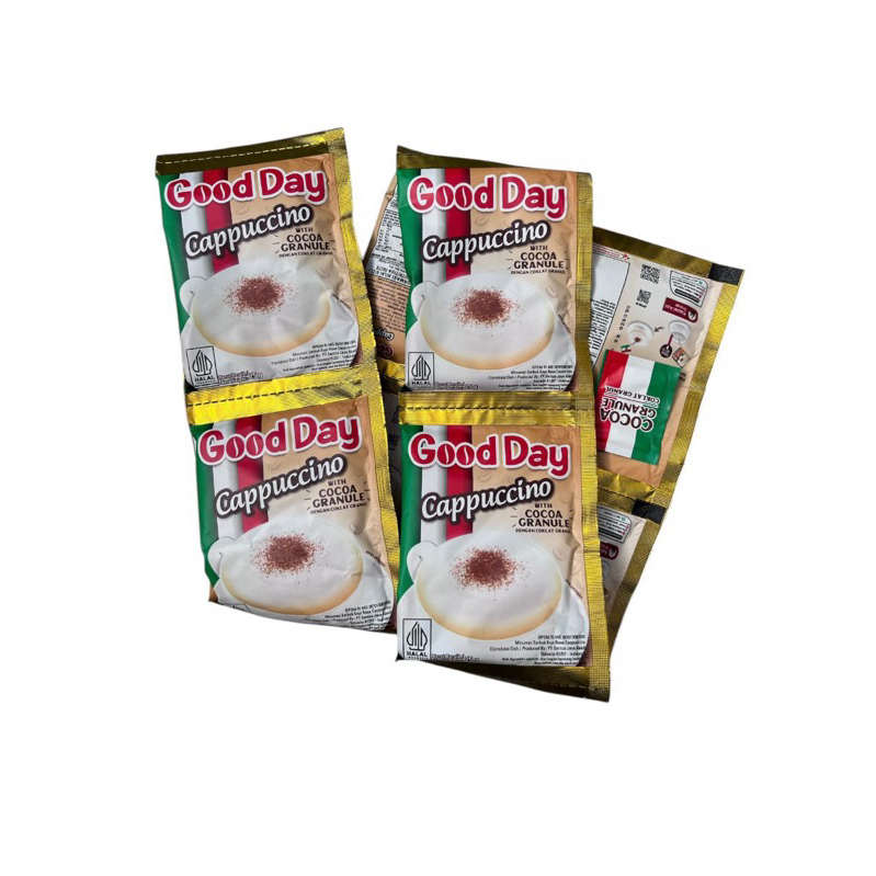 

Kopi Good Day Cappucino With Cocoa Granule ( 10 SACHET / RENCENG )