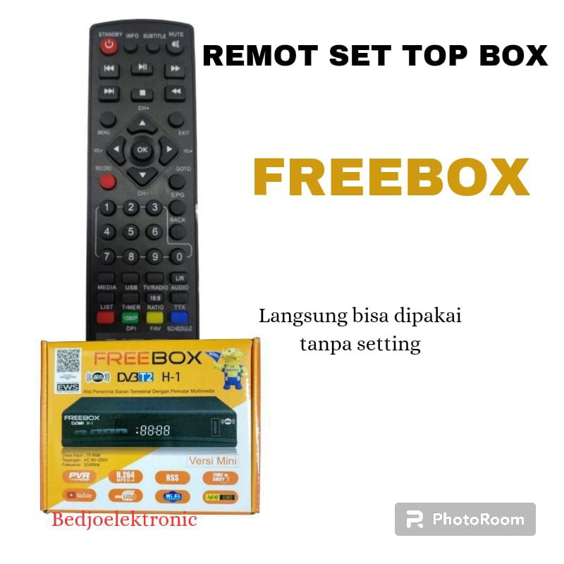 REMOTE STB FREEBOX DVBT2 DIGITAL
