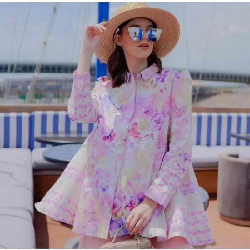 BENANG JARUM ACACIA STATEMENT SHIRT/KEMEJA WANITA BENANG JARUM