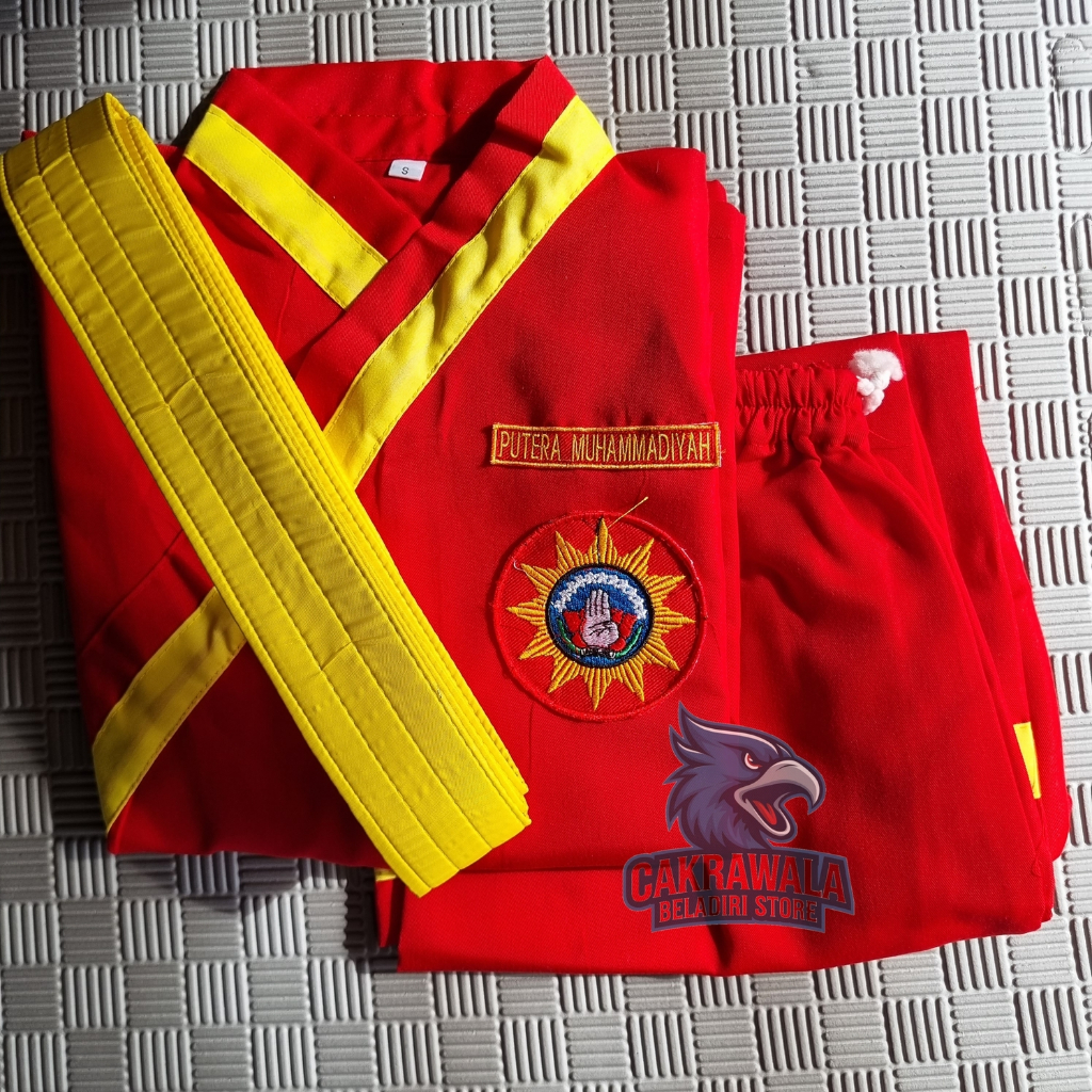 Bayar ditempat baju dan celana tapak suci Seragam silat Tapak suci untuk siswa kain twill baju silat