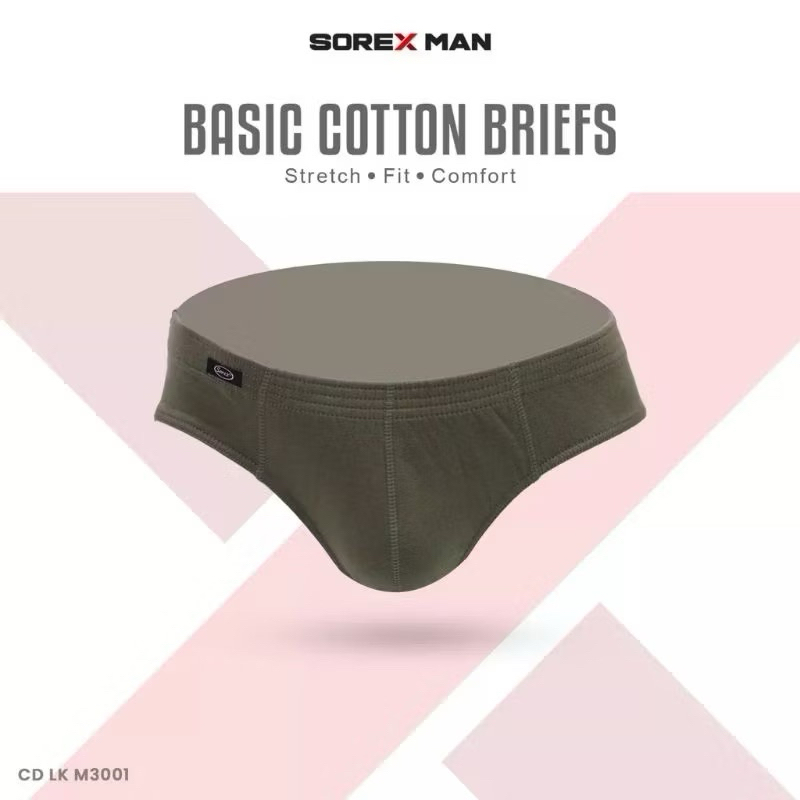 SOREX - Sorex Man Celana Dalam Pria Dewasa M 3001 (3 Pcs)