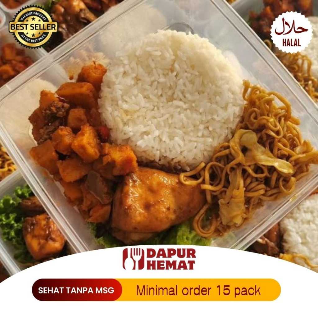 

Dapur Hemat - Paket Catering Nasi Thinwall Ayam Kecap Enak/Komplit/Halal Makanan Siap Saji