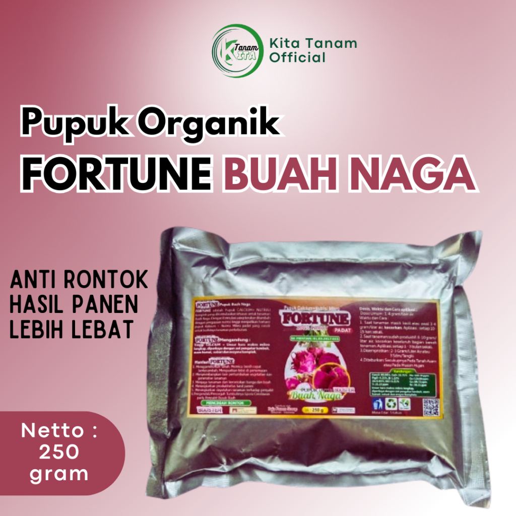 Pupuk Perangsang Buah Naga Organik, Booster Buah Naga Merah Serbuk Terbaik Ampuh