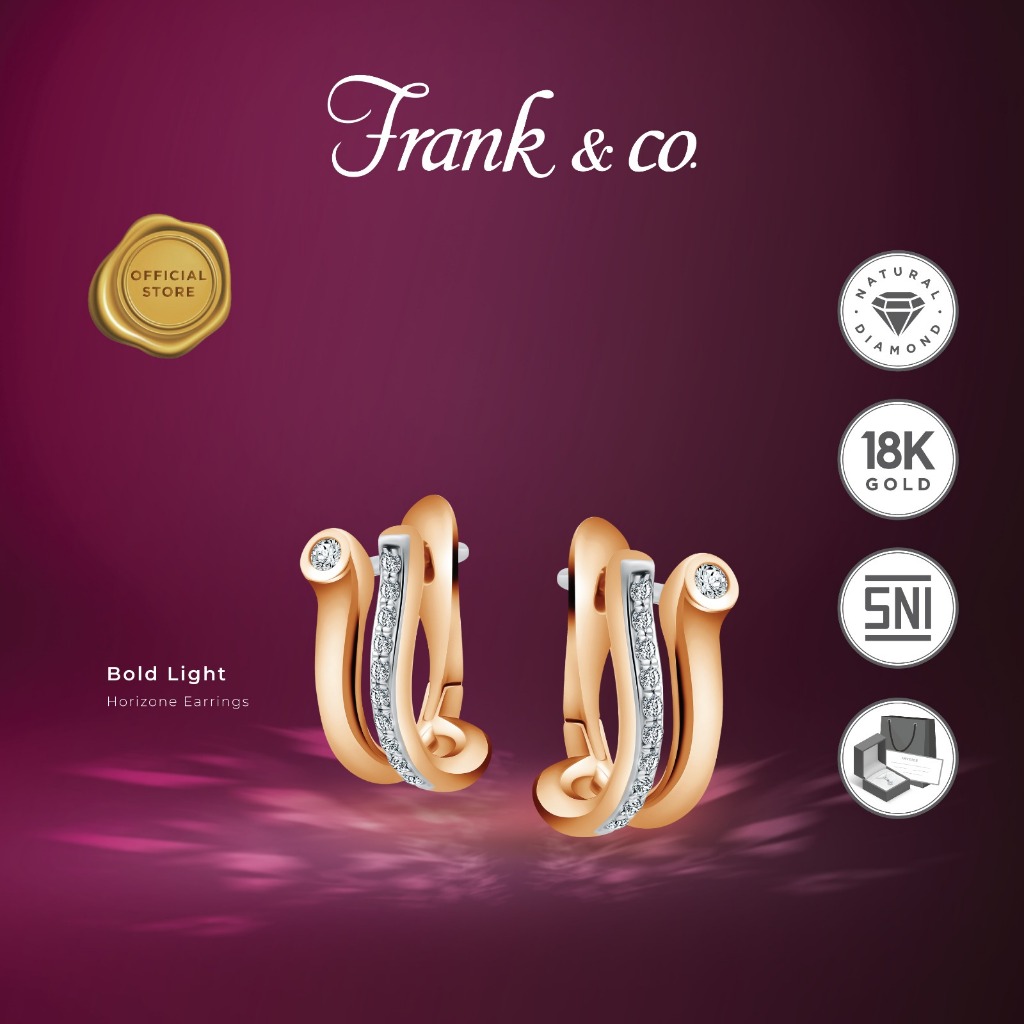 Frank & co. -See The Light Bold Light Horizone Earrings / anting wanita