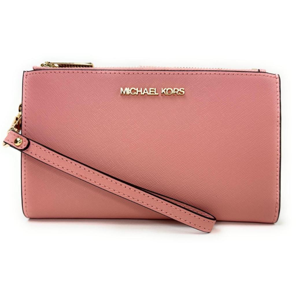 Dompet Wanita Branded Michael Kors MK Jet Set Travel Double Zip Wristlet - 100% Original - Hopestead