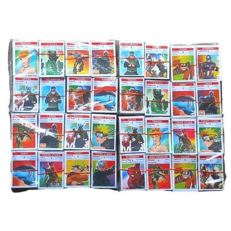 320pc mainan kartu kwartet lokal besar / kuartet / mainan jadul 90 an