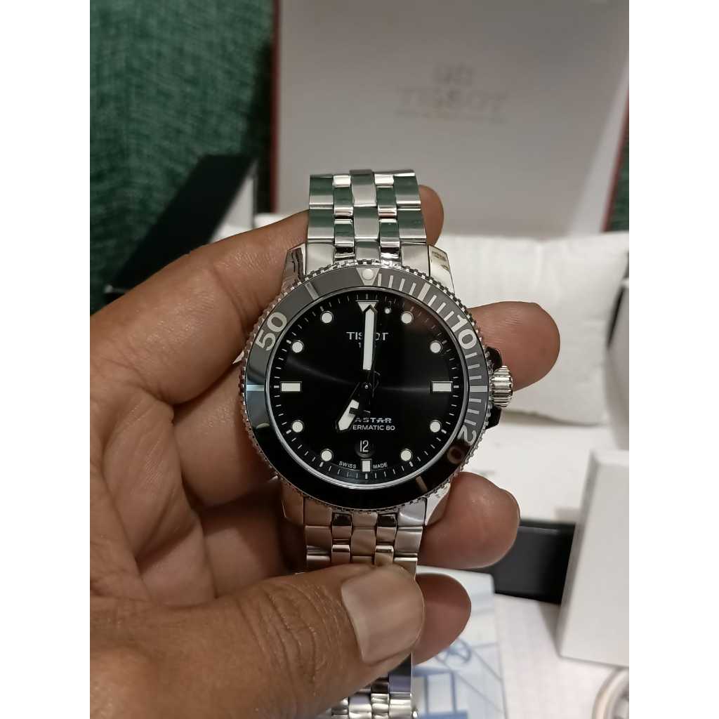 Jam Tangan Second Tissot Sea Star Original Powermatic