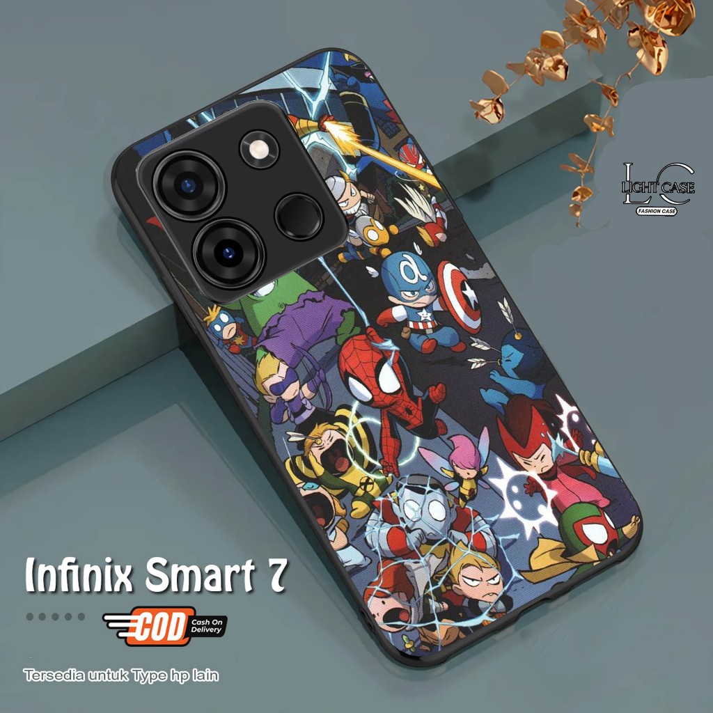 CASE GLOSSY INFINIX SMART 7 dan ALL TYPE SMARTPHONE & ANDROID Bisa request tipe Cassing Hp - Case Te
