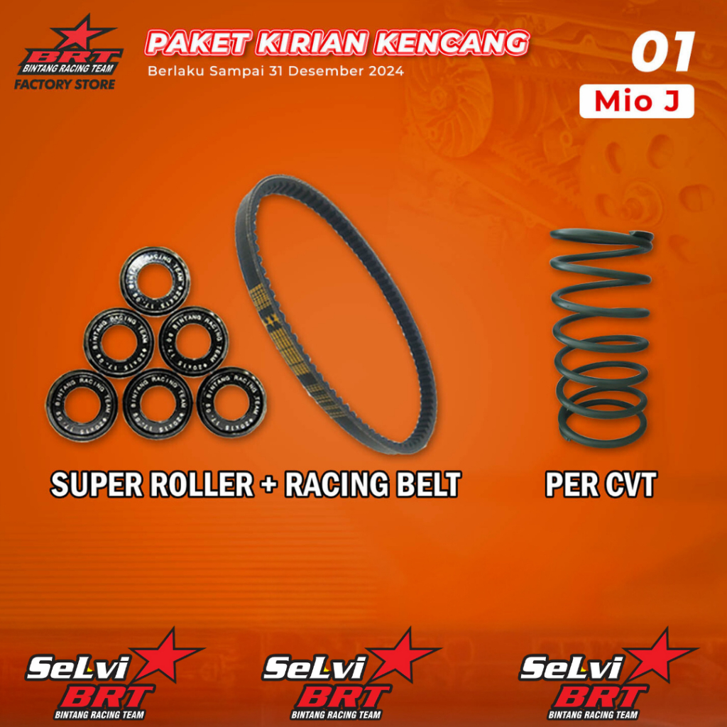 PAKET KIRIAN CVT ROLLER VBELT BELTING BRT MIO J SOUL GT FINO X-RIDE MIO GT 115