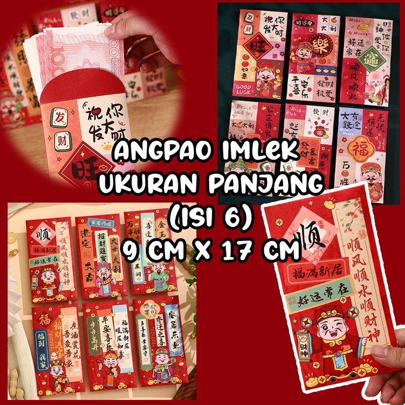 

Angpao Panjang Tebal Kualitas Premium Imlek Tahun Ular 2025 Hongbao Amplop Serbaguna Nikah Motif