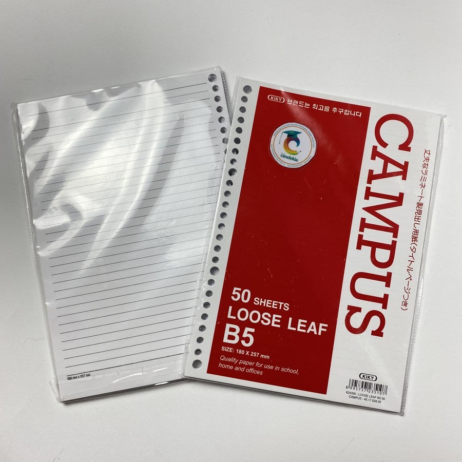 

Isi Binder Loose Leaf KIKY B5 Bergaris - 50 pcs