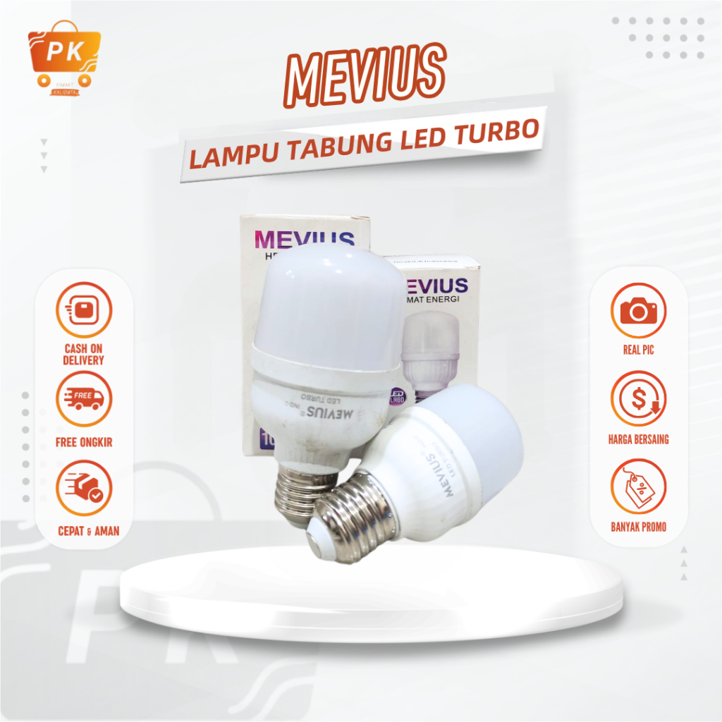 Lampu Tabung LED Turbo Mevius Hemat Energi 5 & 10 Watt