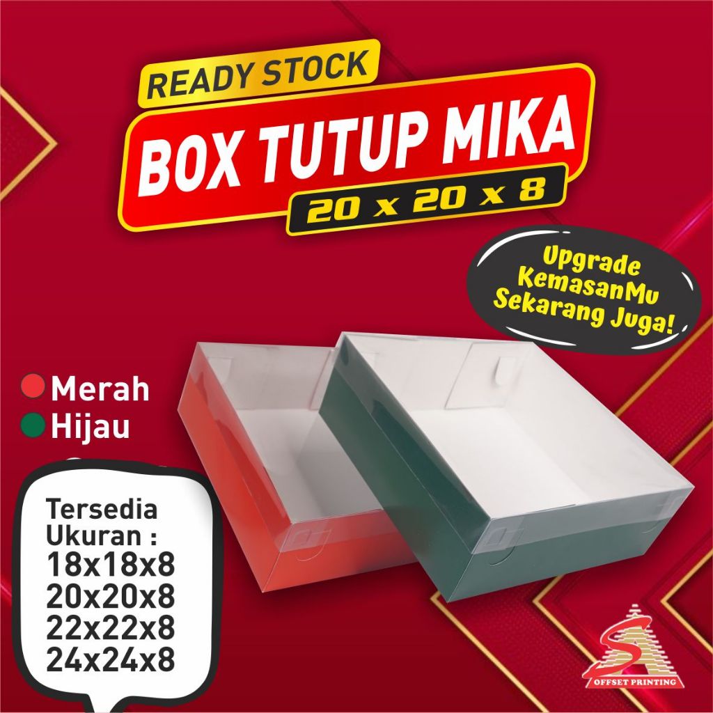 

20 x 20 x 8 Box Kue/Spiku/Roti/Tart/Pudding