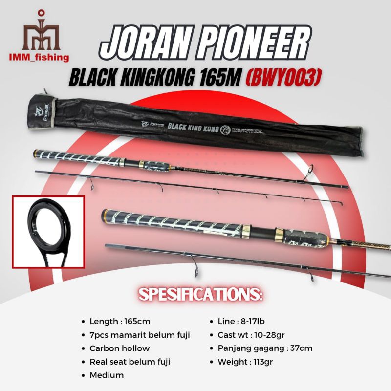 JORAN PIONEER BLACK KING KONG | Tongkat Pancing | Fishing Rod