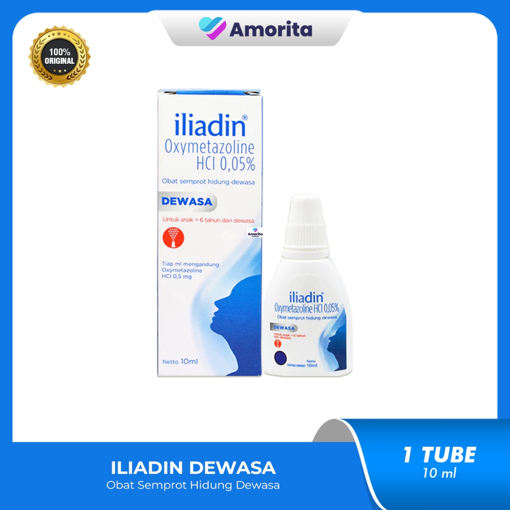 Iliadin Nasal Spray 10 mL - Obat Semprot Hidung Tersumbat (Dewasa)