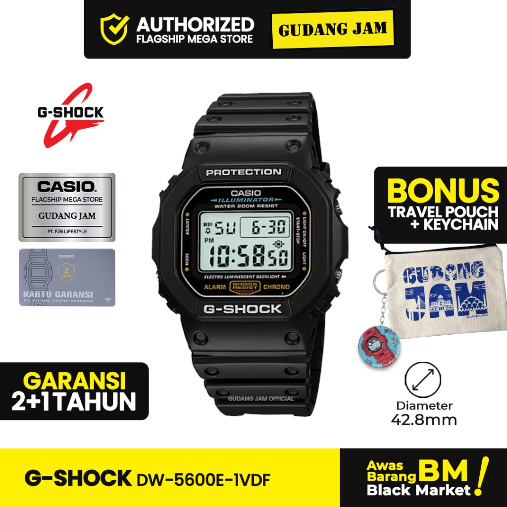 Jam Tangan G-Shock DW-5600E-1VDF DW-5600E DW-5600 DW5600E DW 5600E