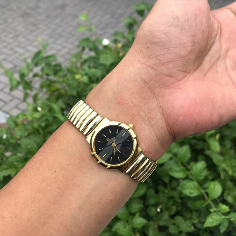 jam tangan vintage jadul antik gold