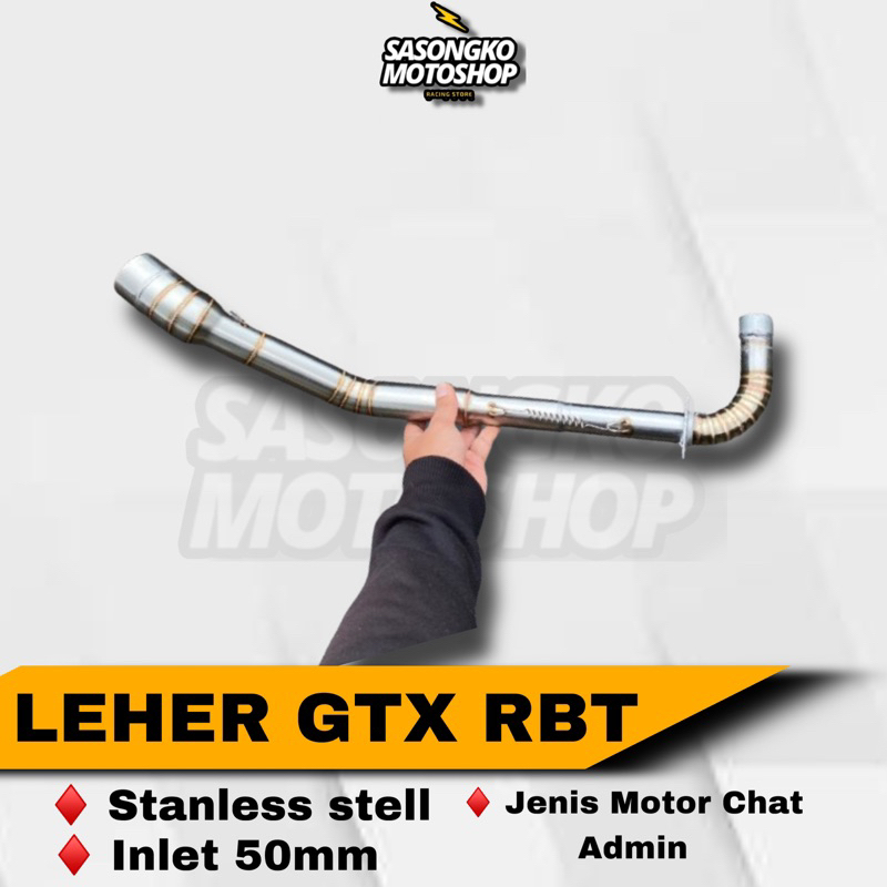 LEHER KNALPOT GTX RBT 130cc UNTUK JUPITER Z VEGA R SUPRA LAMA KHARISMA