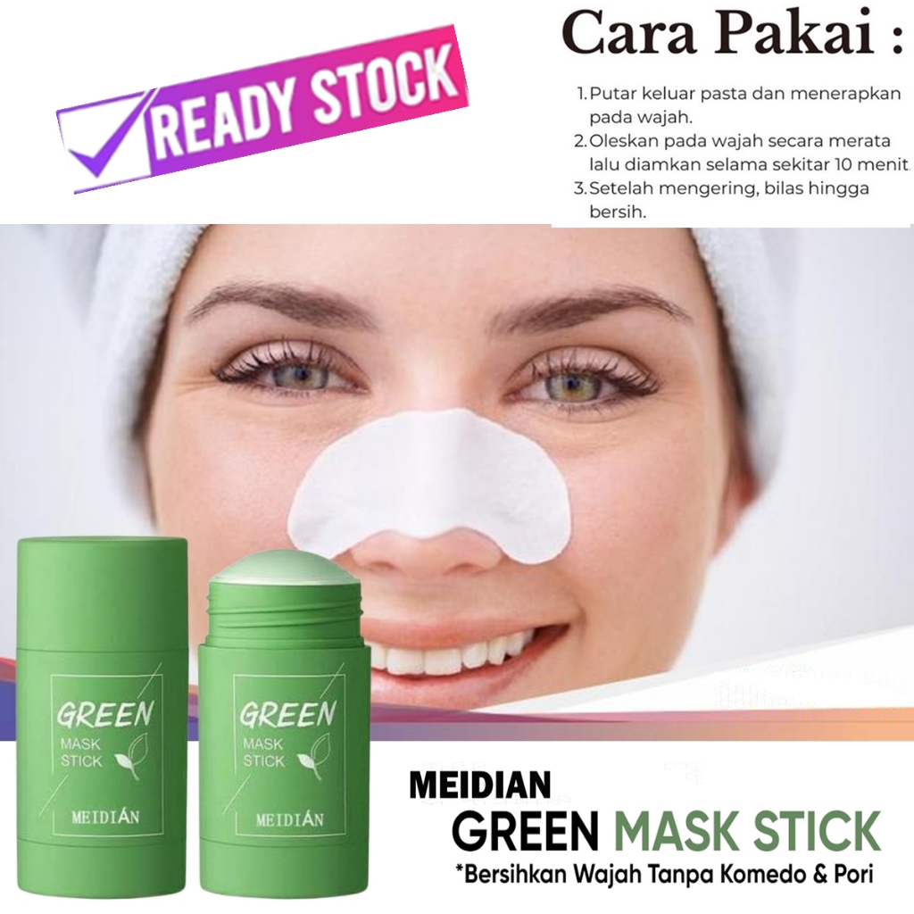 cream wajah pori-pori komedo Pemutih dan pembersih komedo muka Green stick meidian untuk rias pengan