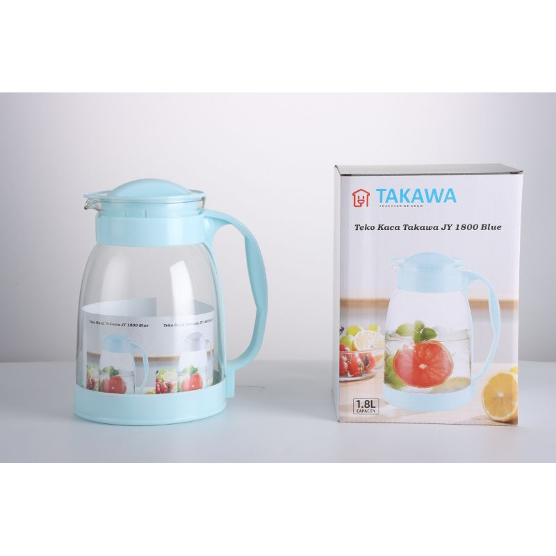 Teko Kaca Takawa JY 1800 Ml/Teko Kaca Tebal/Teko Air Murah Meriah