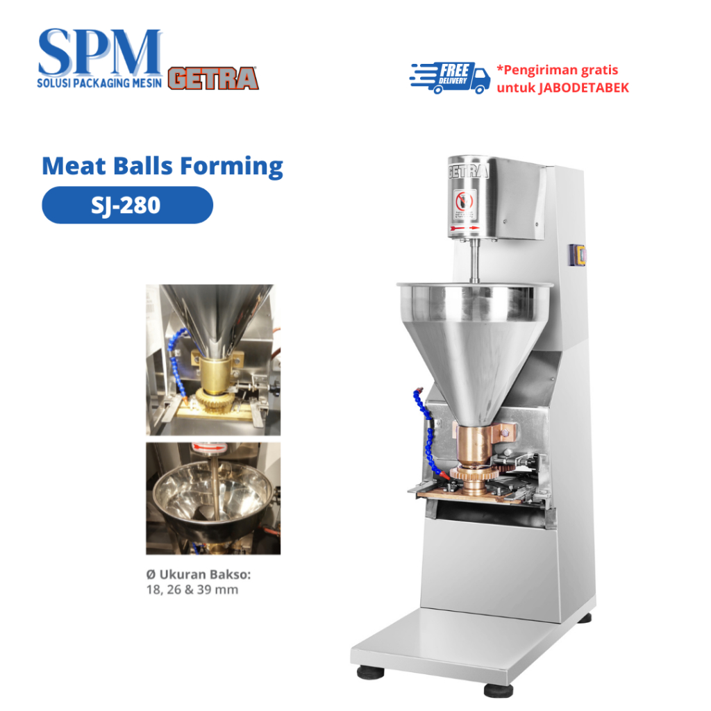 Getra SJ 280 Meat Balls Forming Machine Mesin Pencetak Bakso Otomatis SJ-280 / SJ280