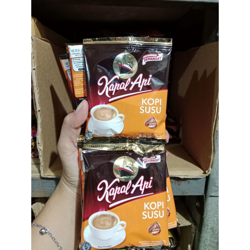 

Kapal api kopi susu renceng 10 sachet @31g