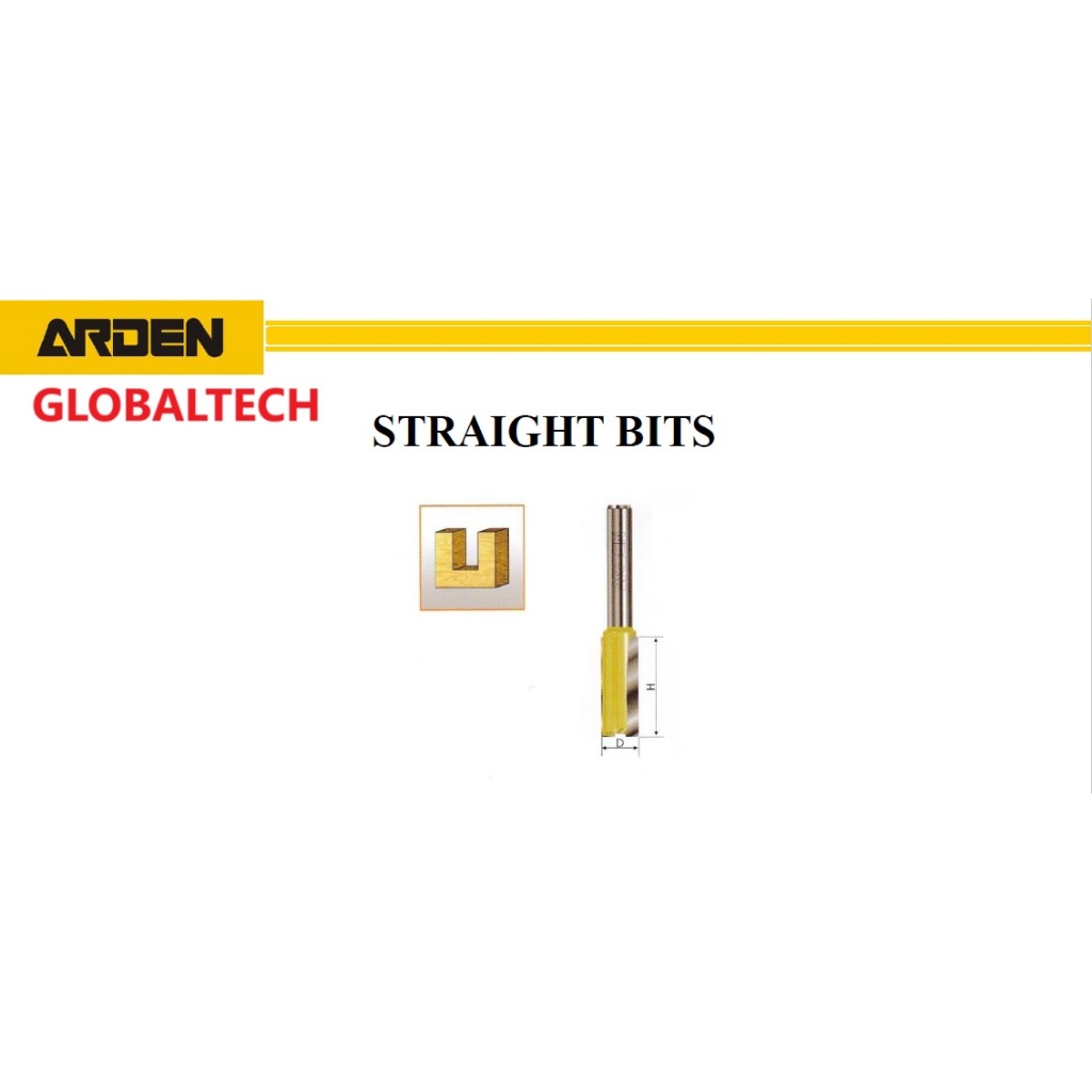 ARDEN STRAIGHT BIT 1/4" MATA ROUTER ORGINAL ARDEN ROUTER BIT MATA PROFIL
