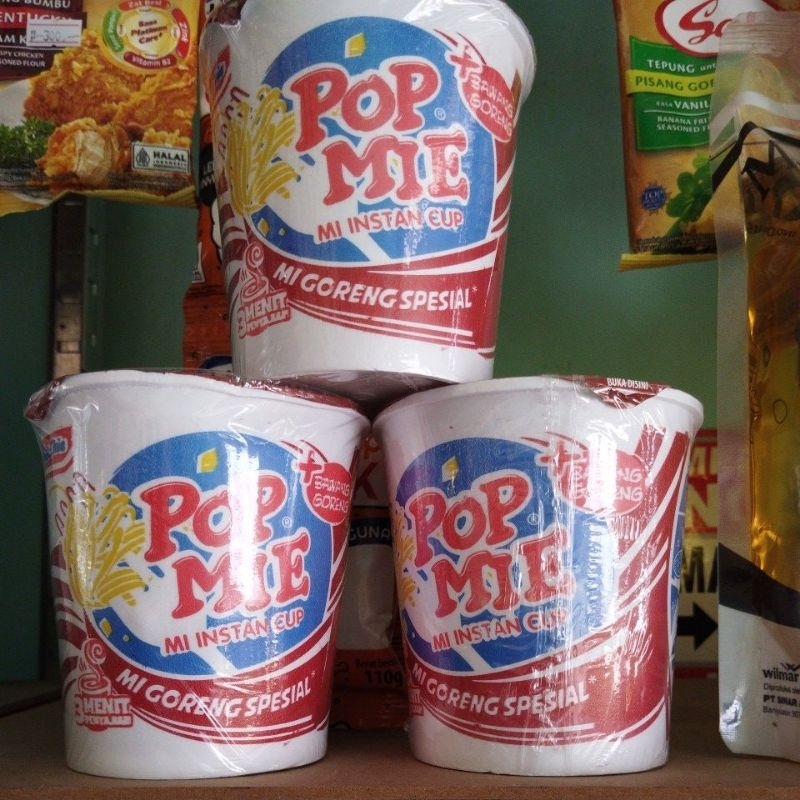 

Pop mie goreng spesial,Mie instan cup, pop mie