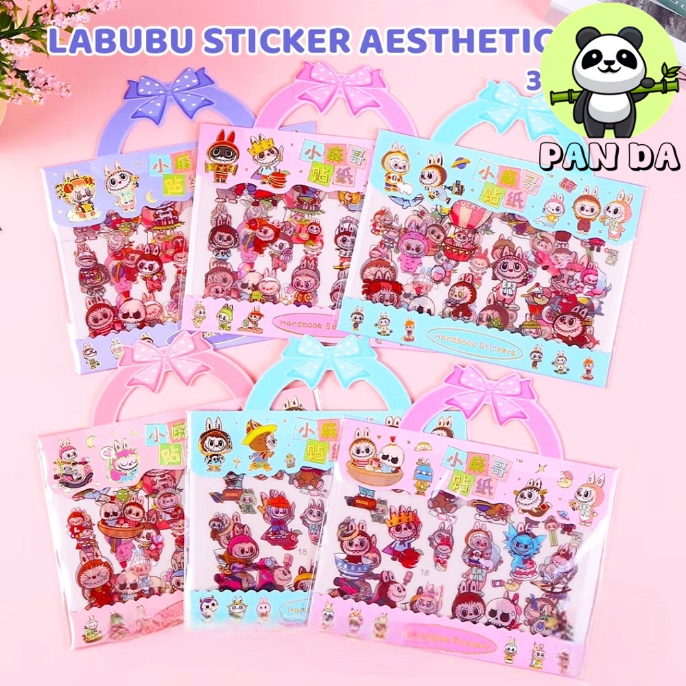 

1 BOX ISI 30PAK STIKER MOTIF LABUBU 2D KOREAN STICKER DEKORASI SCRAPBOOK HANDBOOK DIY WATERPROOF TAHAN AIR