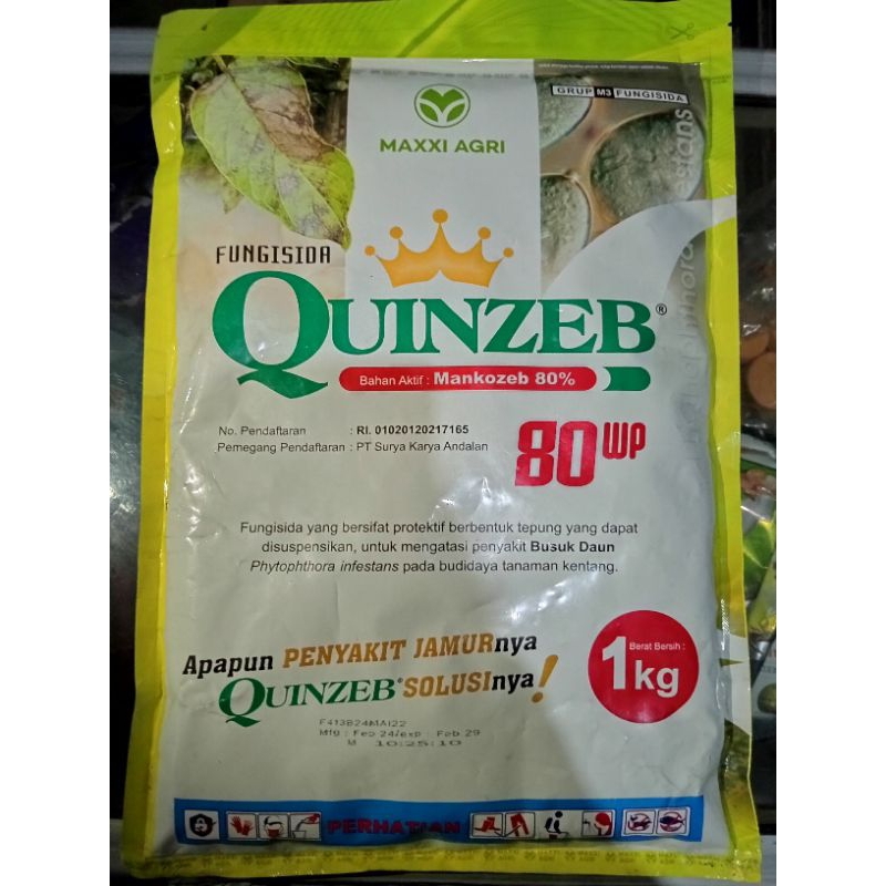 Fungisida QUINZEB 80 WP MAXXI AGRI Kemasan 1 KG
