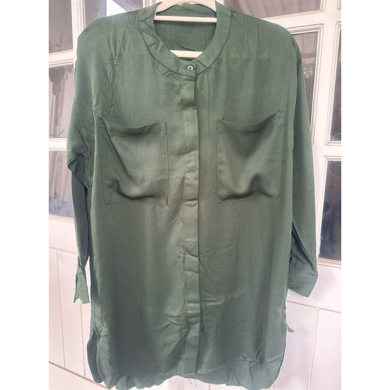 New Tunik Hijau Botol