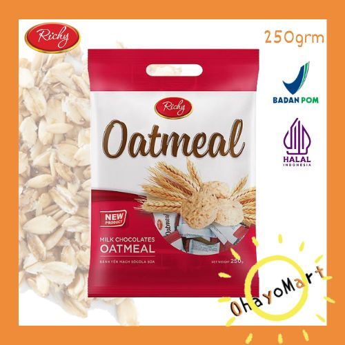 

Richy Oatmeal mini bite vanilla / Snack oat rasa vanilla / Richy oat bar vanilla 250g