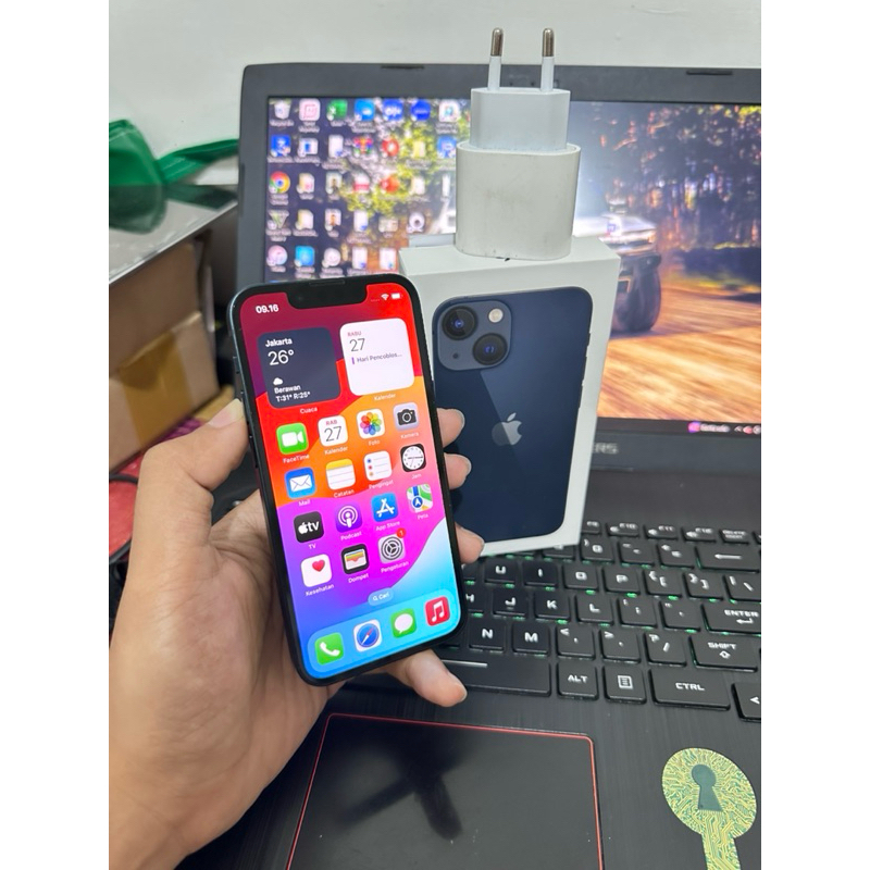 Iphone 13 Mini 128 GB Fullset Garansi resmi IBOX